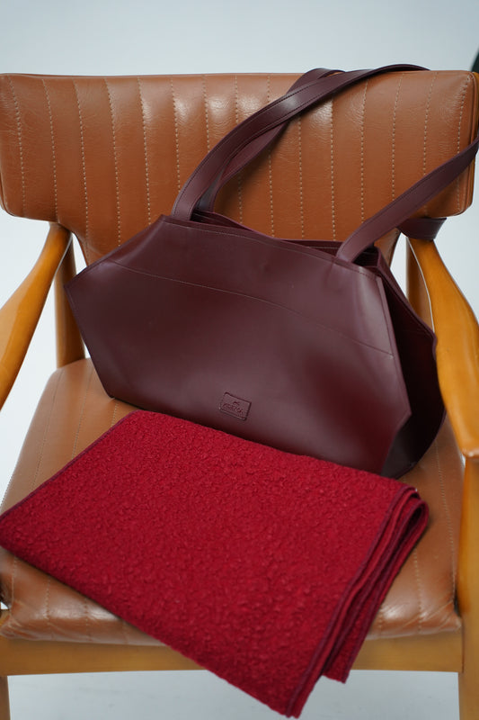 Big bag in burgundy