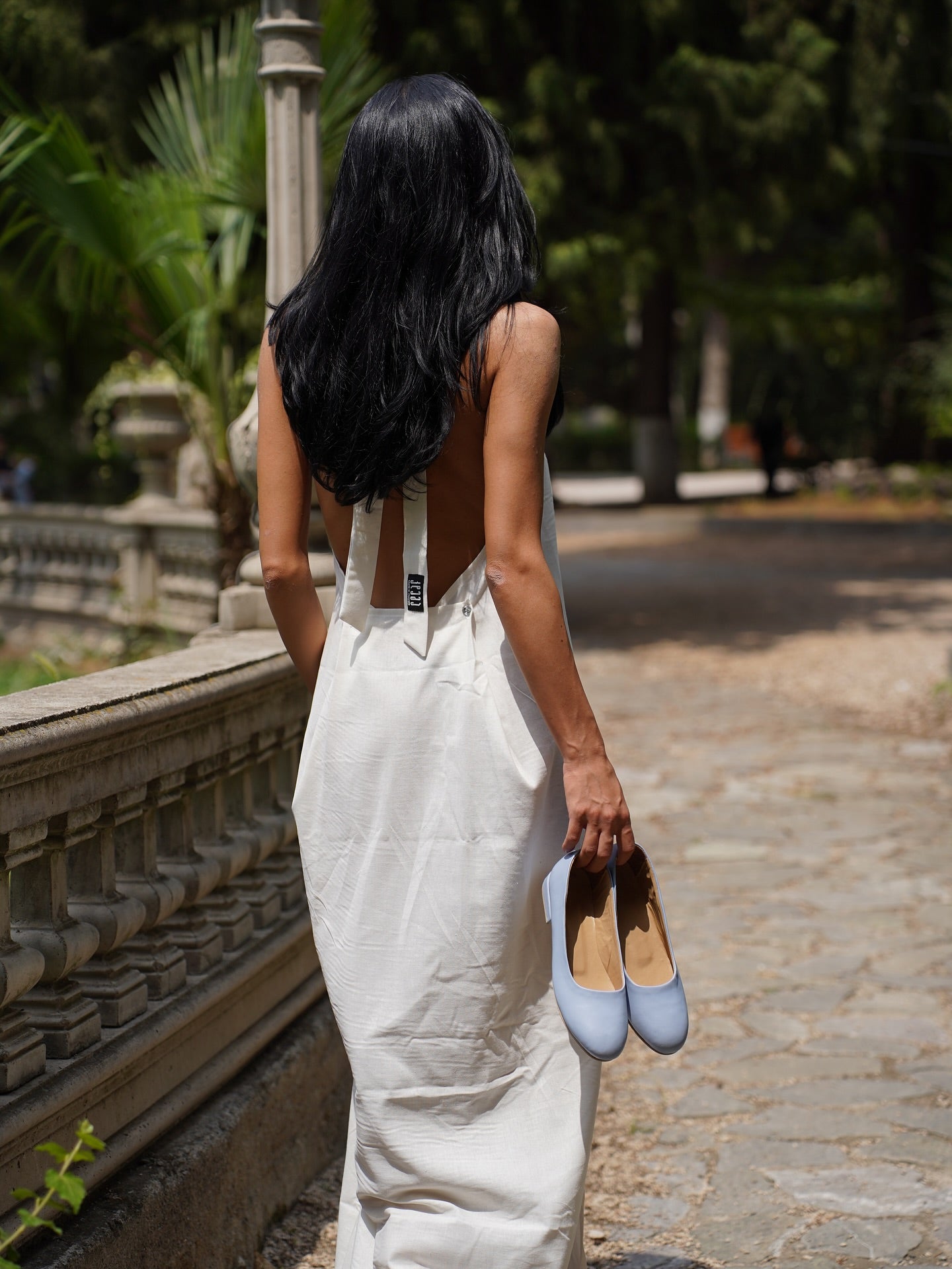 Lightweight summer dress in pink