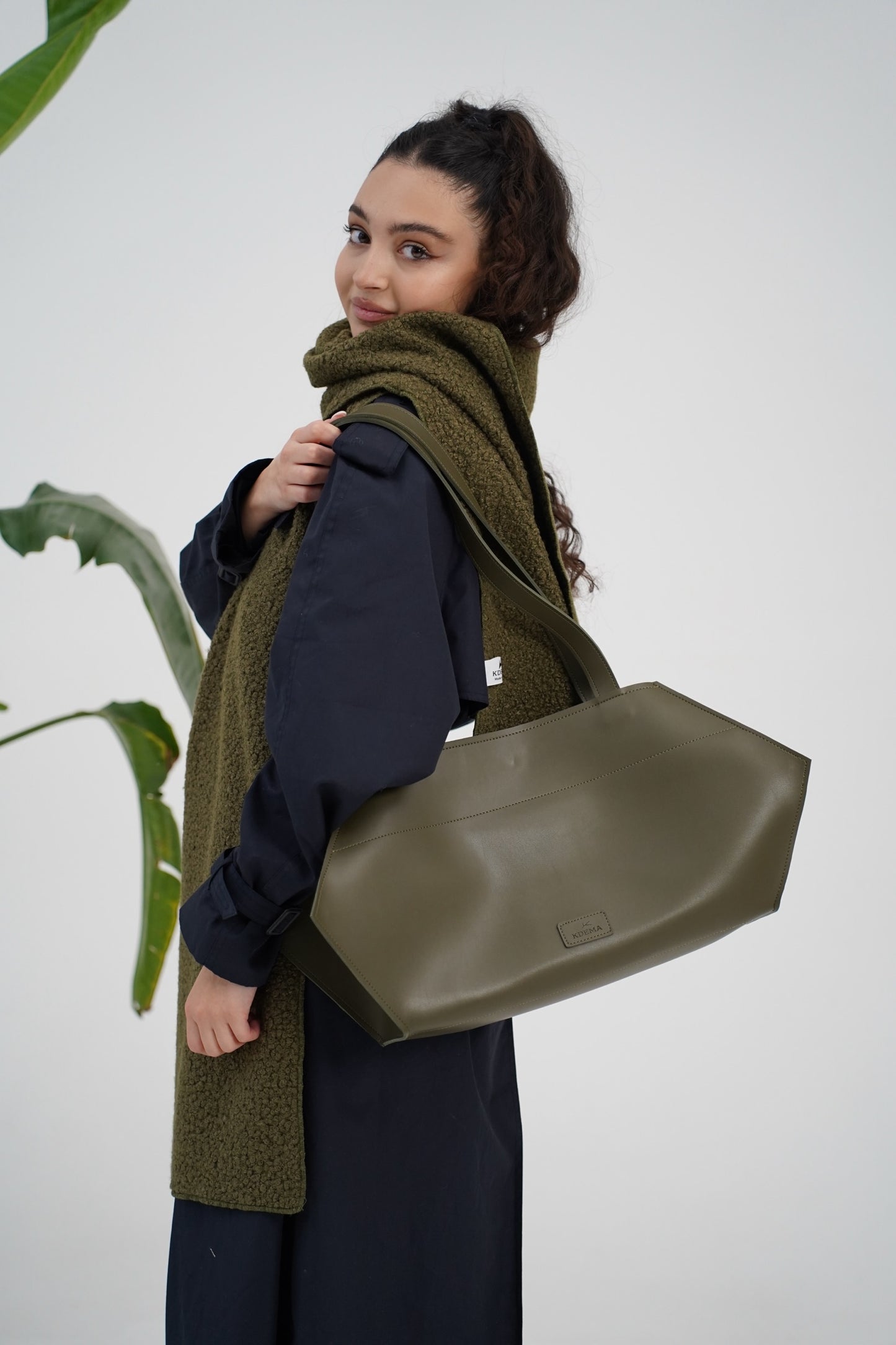 Big bag in dark green