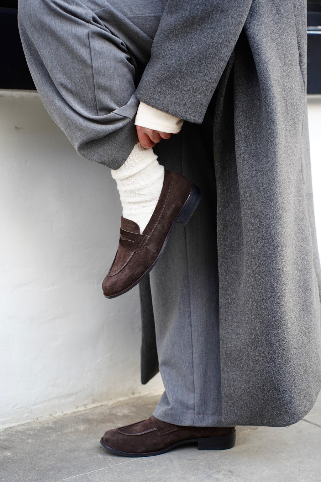 Loafers in Natural Suede