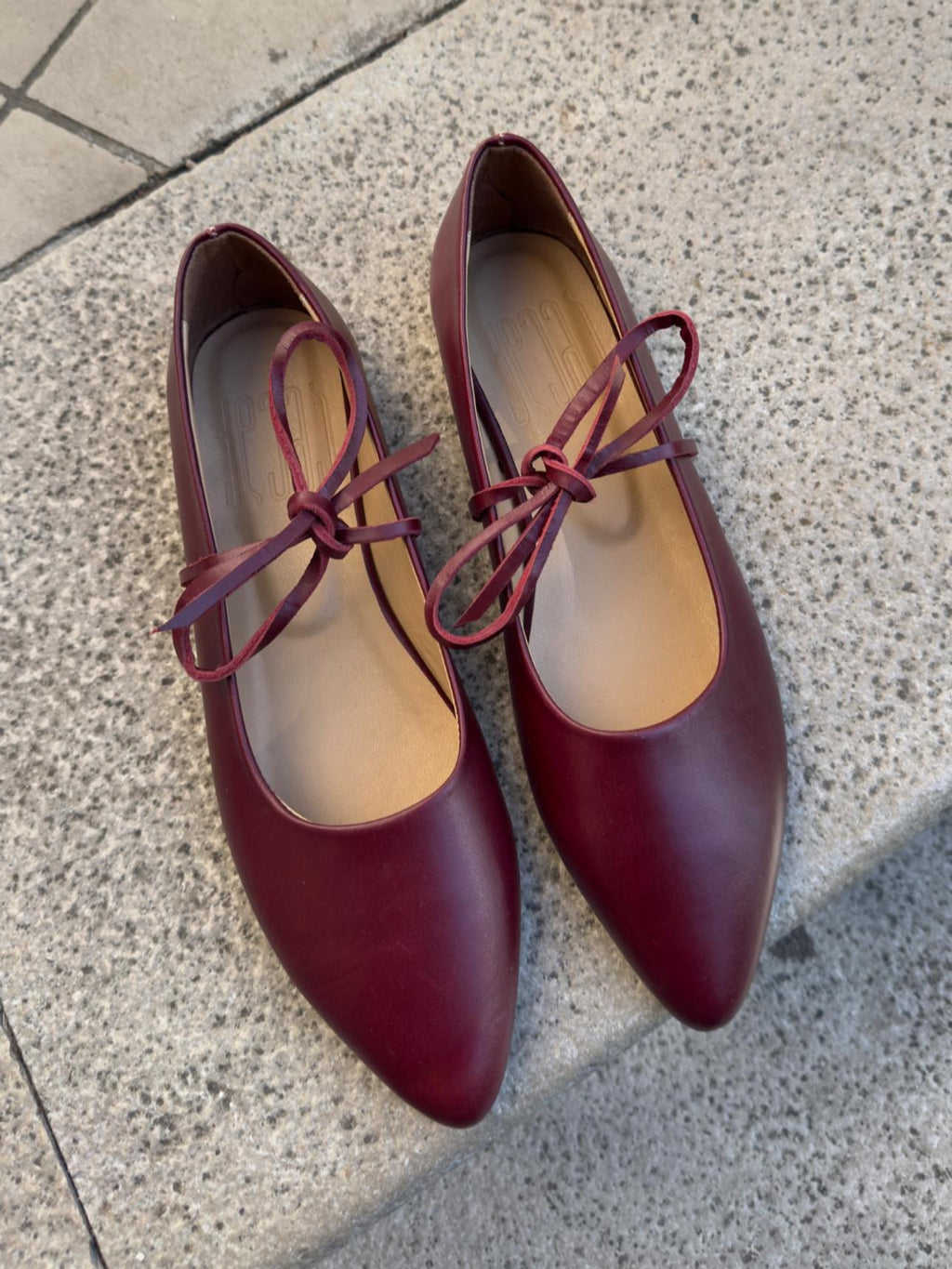 Dark Burgundy Ballerinas