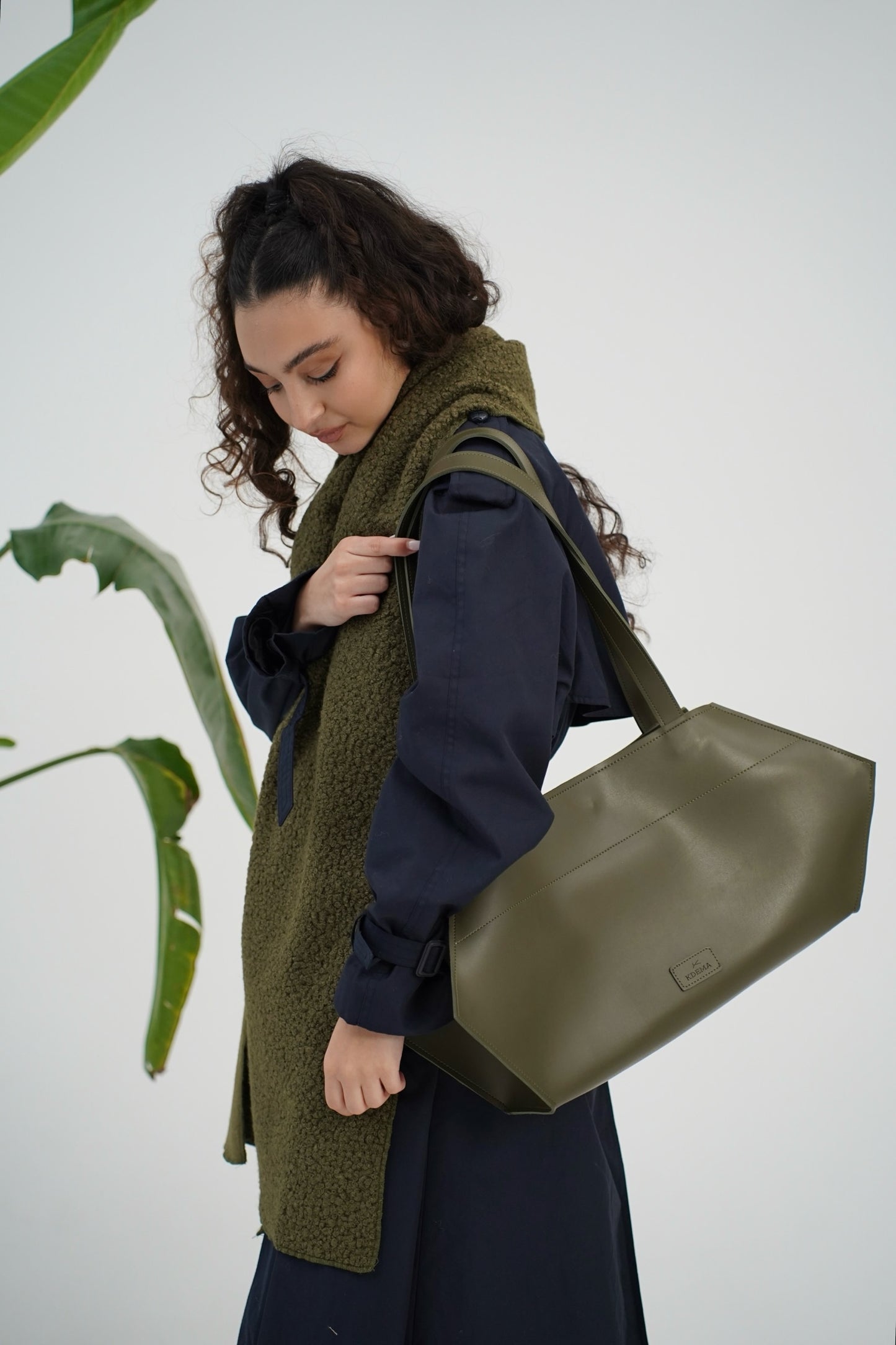 Big bag in dark green