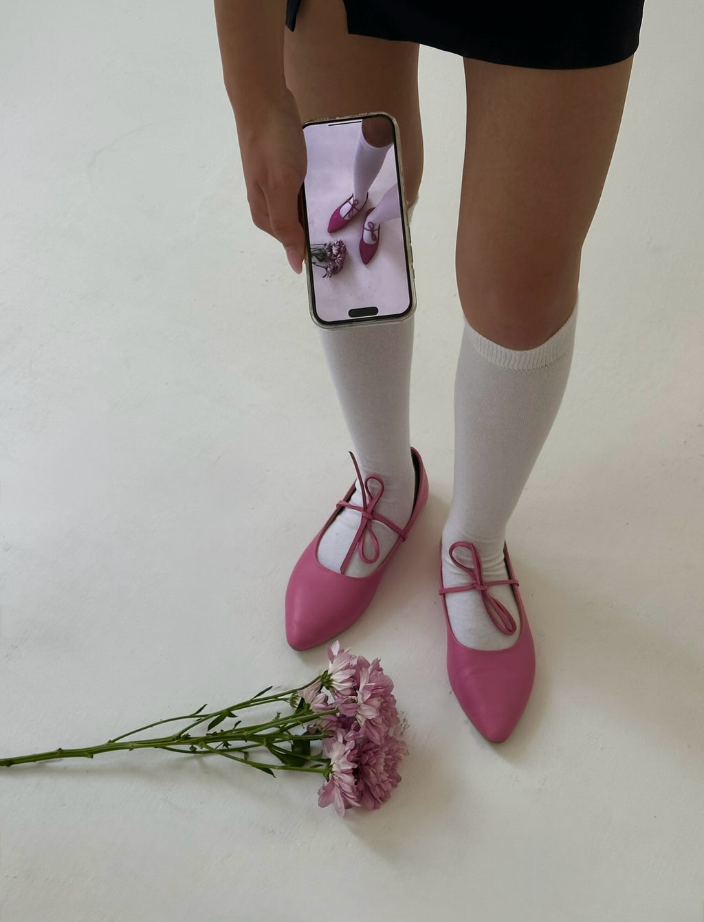 Ballerina Flats in Pink