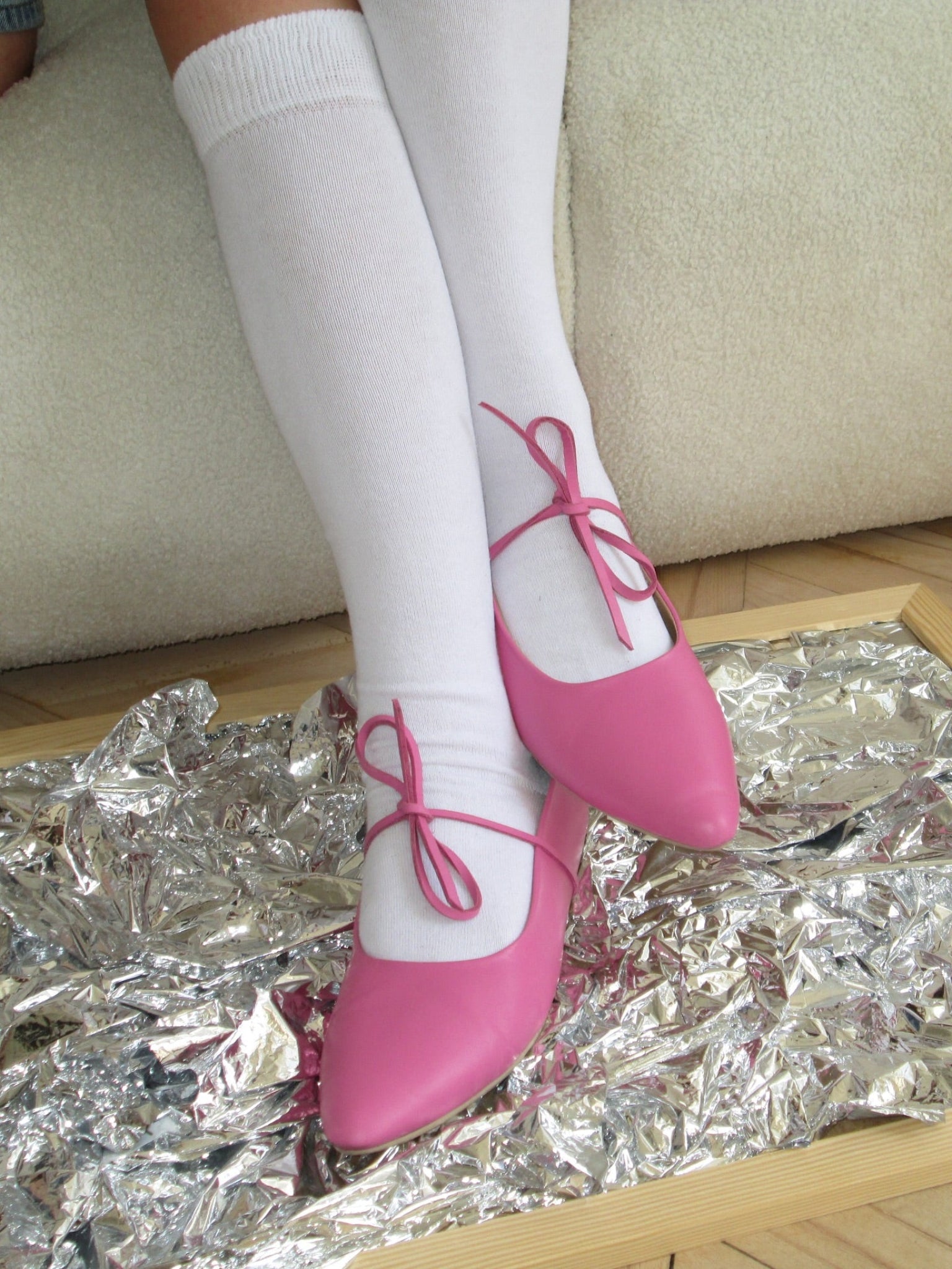 Ballerina Flats in Pink