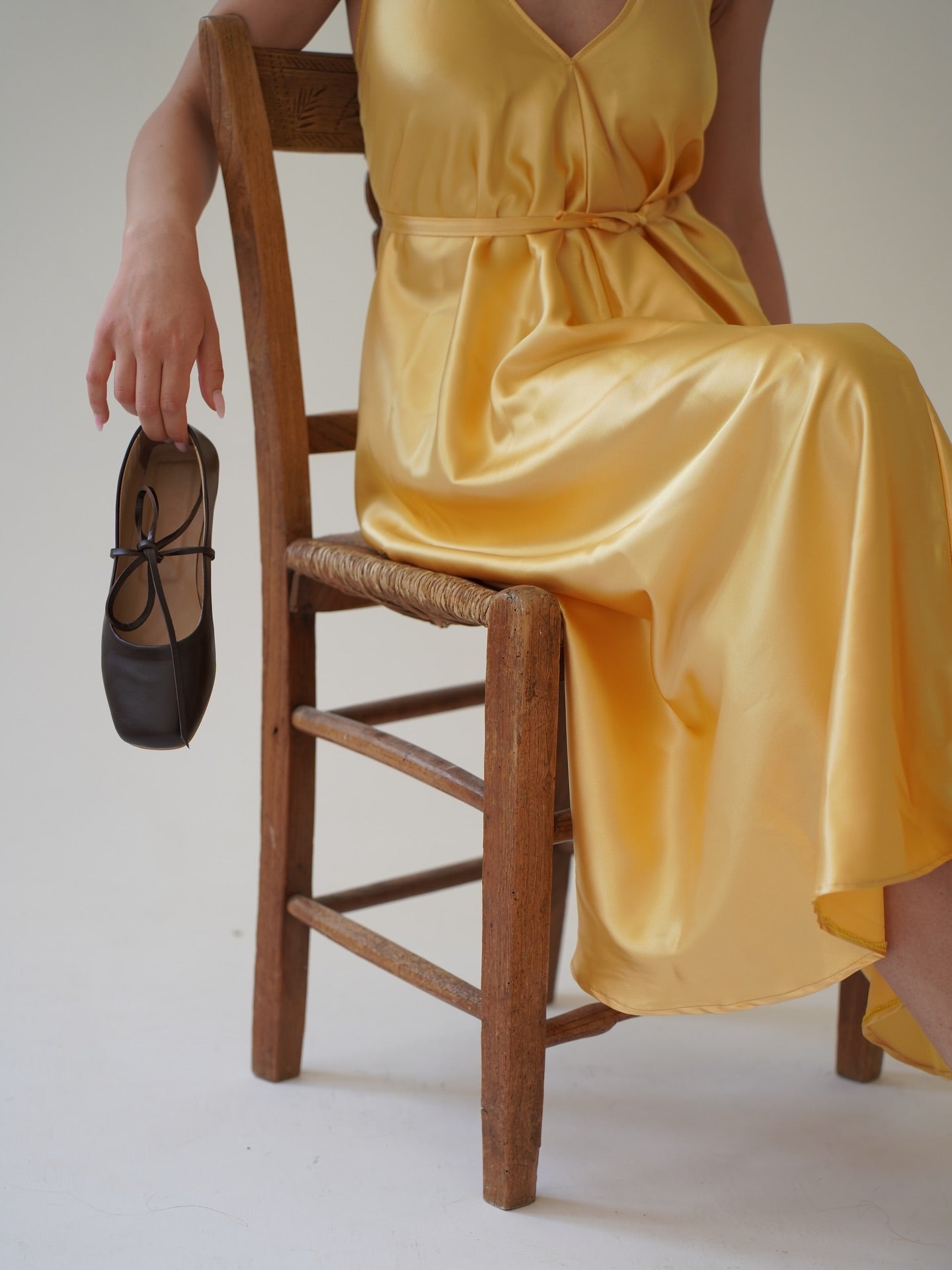 Sunflower silk dress