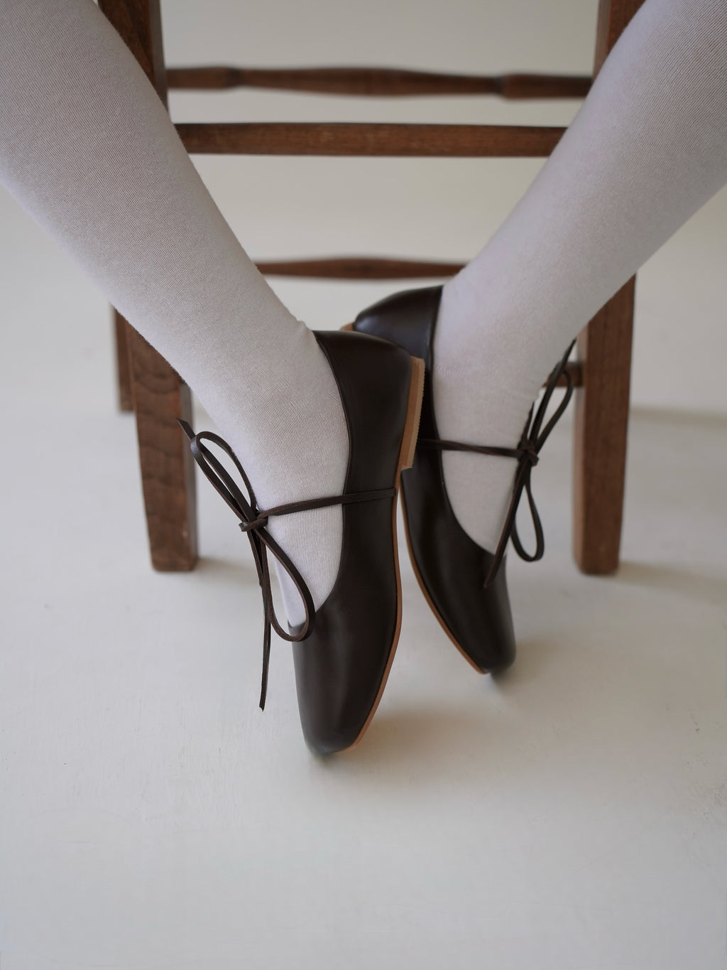 Brown Square Ballerinas