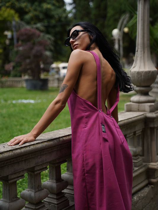 Lightweight summer dress in pink