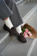 Loafers in Natural Suede