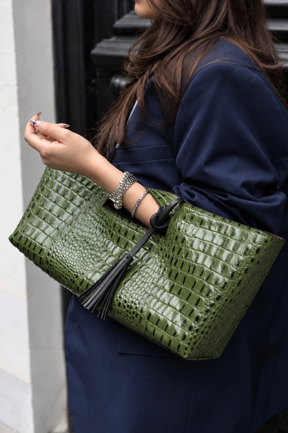 Crocodile In Natural Leather
