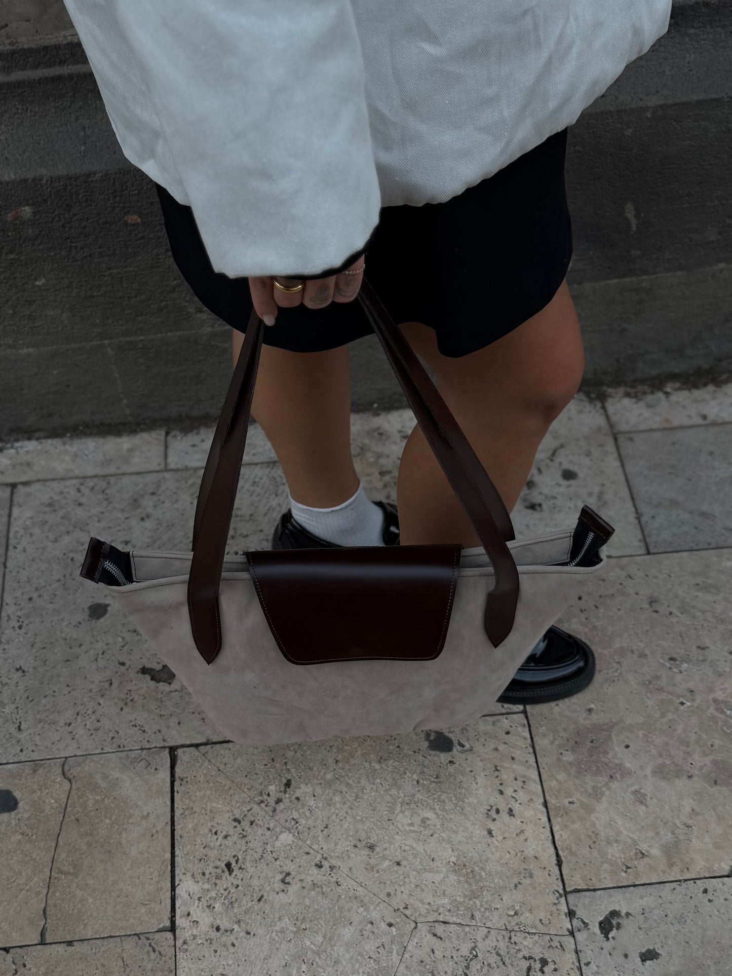 Beige and brown combo espresso