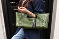 Crocodile In Natural Leather
