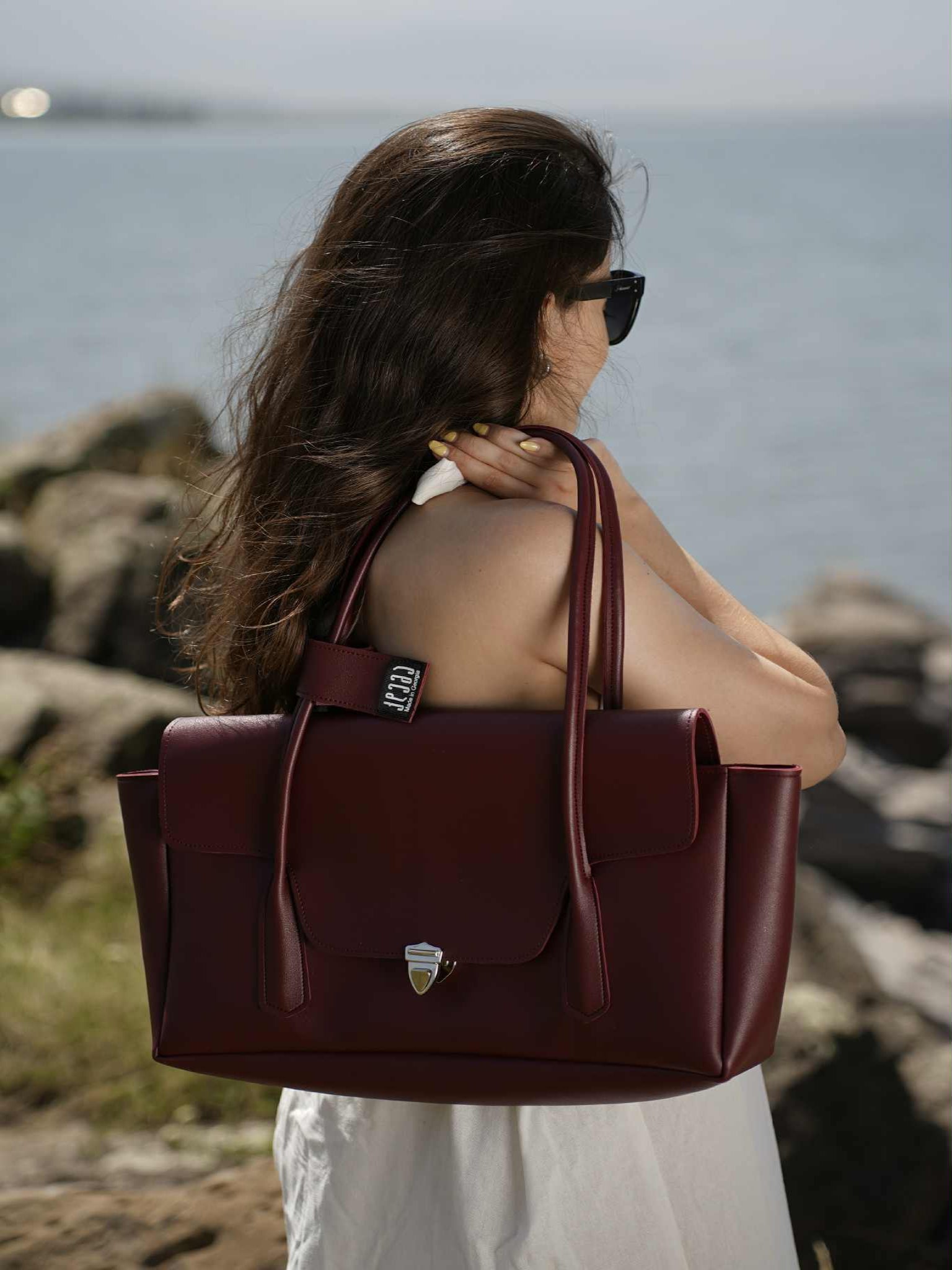 Office Siren in Burgundy