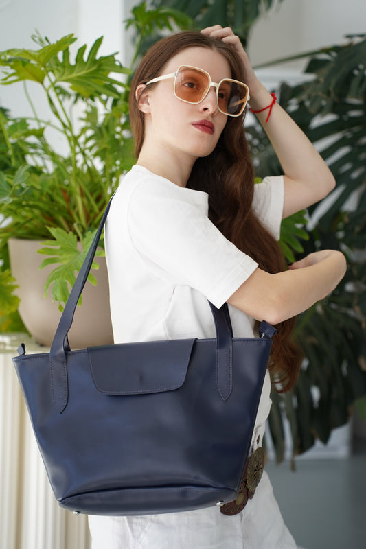 Blue espresso bag